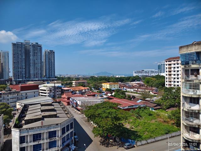 Taman Mewah Butterworth high floor balcony seaview and cityview