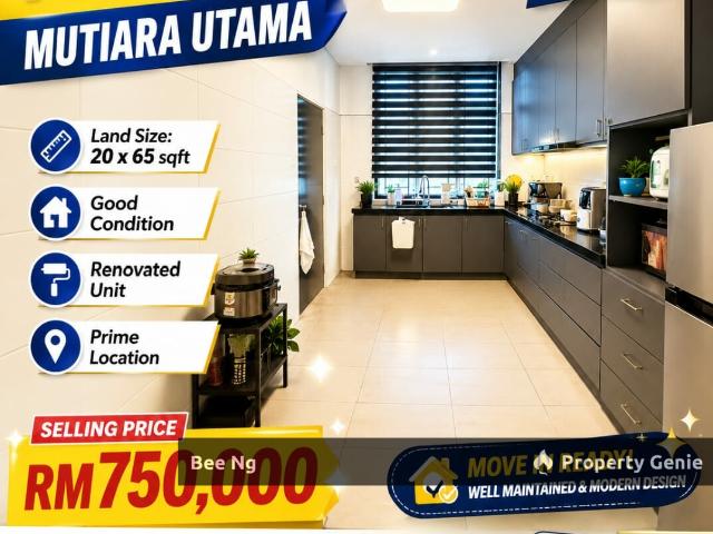 Taman Mutiara Utama / 2 Storey Terrace / End Lot