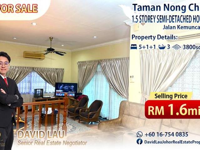 Taman Nong Chik 1.5 Storey SemiD House @JB
