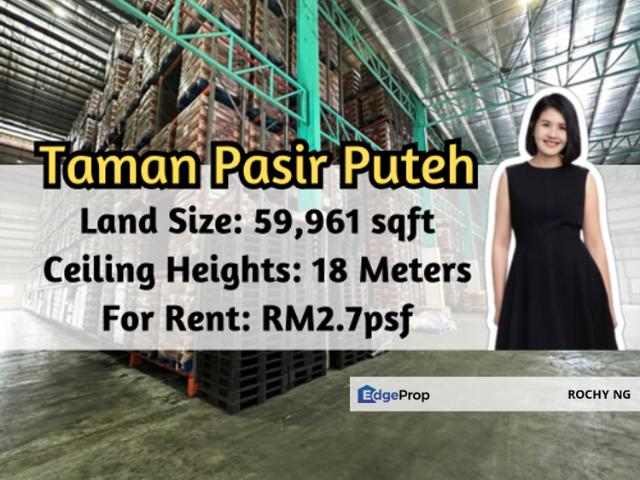 Taman Pasir Puteh @ Pasir Gudang, Light Industrial, 59,961 sqft, Ceiling Heights: 18 Meters