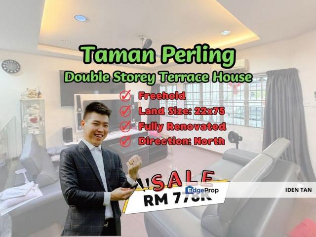 Taman Perling Double Storey Terrace House Fully Renovated Unit For Sale Near Taman Sutera, Taman Baiduri, Casa Almyra, Uda Utama, Bukit Indah, D'Utama