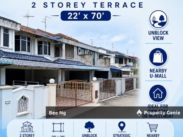 Taman Pulai Utama / 2 Storey Terrace / Unblock / Full Loan