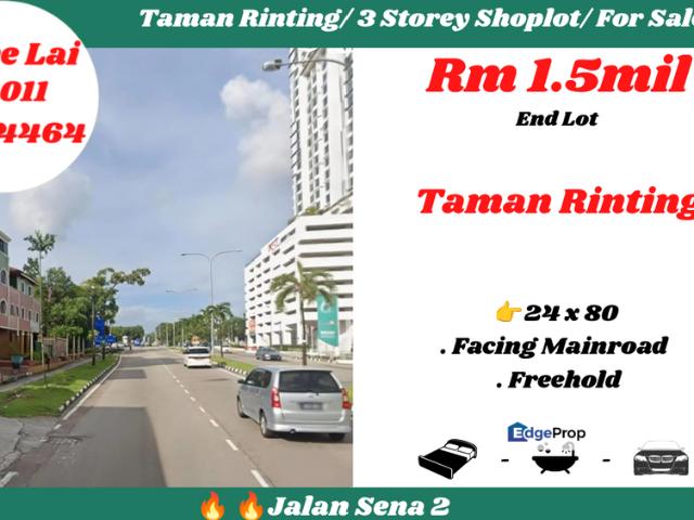 Taman Rinting/ 3 Storey Shoplot/ For Sale