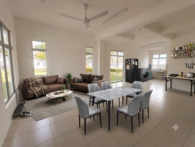 Taman Scientex JasinPartially Furnish 2Storey SemiD Teres House 4B3B