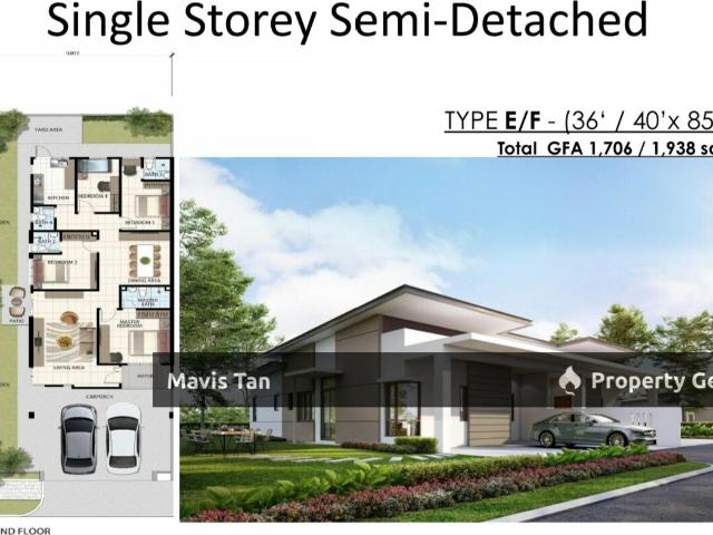 Taman Senai Utama Single Storey Semi Detached House