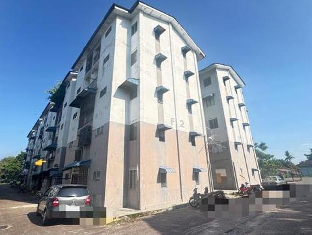 Taman Sri Kluang Flat F2 Level 1 Freehold 100 full loan