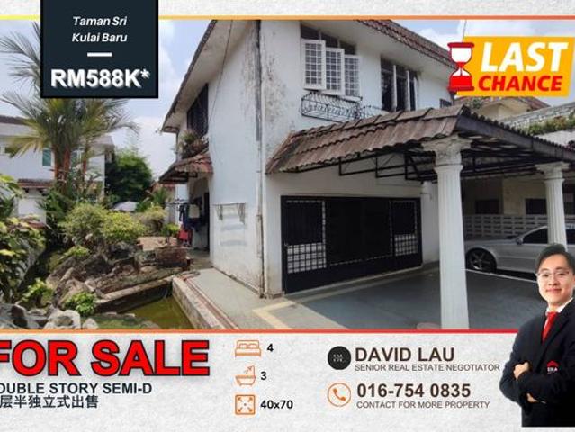 Taman Sri Kulai baru 2 Storey 40x70 SemiD House