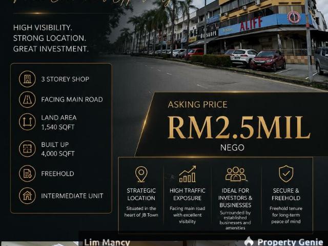 Taman Suria Three Storey Shoplot