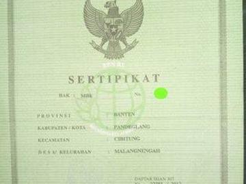 Tanah dijual di Cibitung, Pandeglang