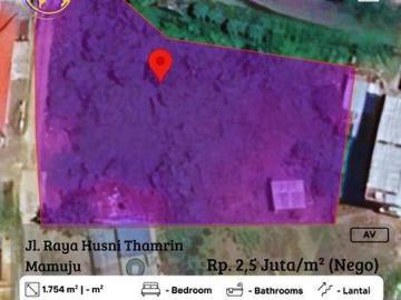 Tanah dijual di Kecamatan Mamuju, Mamuju
