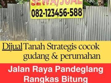 Tanah dijual di Pandeglang, Pandeglang