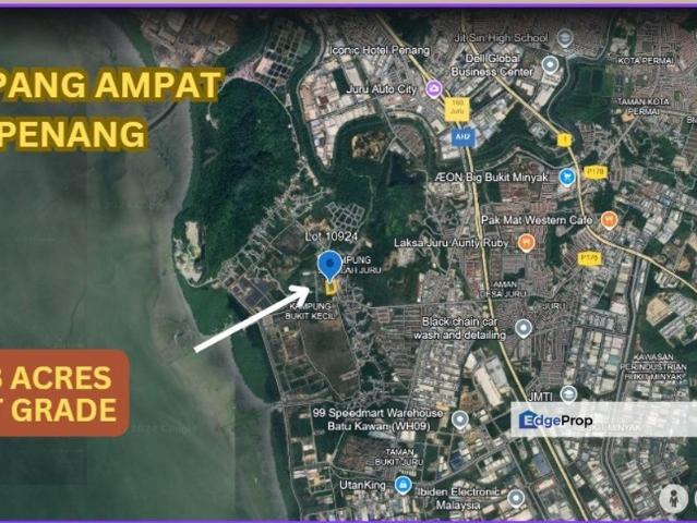 TANAH FIRST GRADE DI JALAN JURU, SIMPANG AMPAT, PENANG 3.133 EKAR FOR SALE
