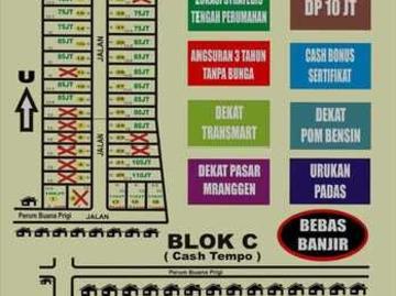 Tanah Kavling Murah Nempel Perumahan di Buana Prigi Mranggen
