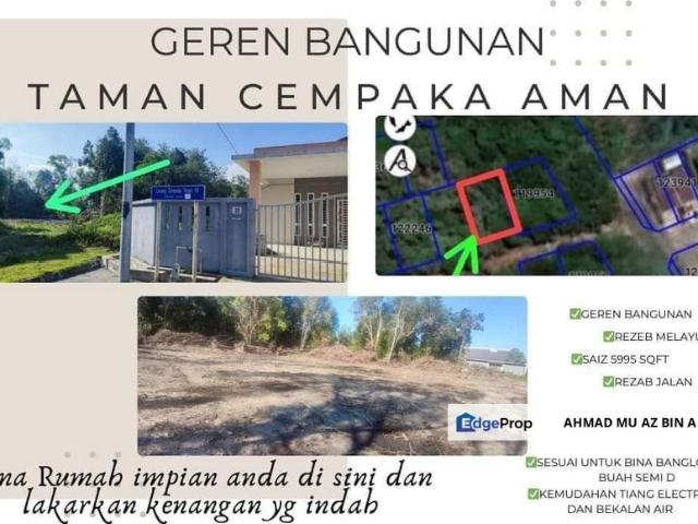 Tanah Lot Luas Tepi perumaha Cempaka Aman