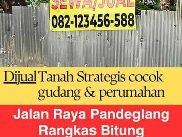 tanah pandeglang Raya Kaduagung/Mekar Agung raya dekat tol rangkas bitung