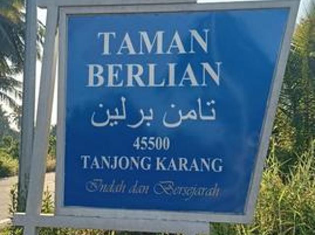 TANJONG KARANG TERES 1 TINGKAT Utk Di Jual