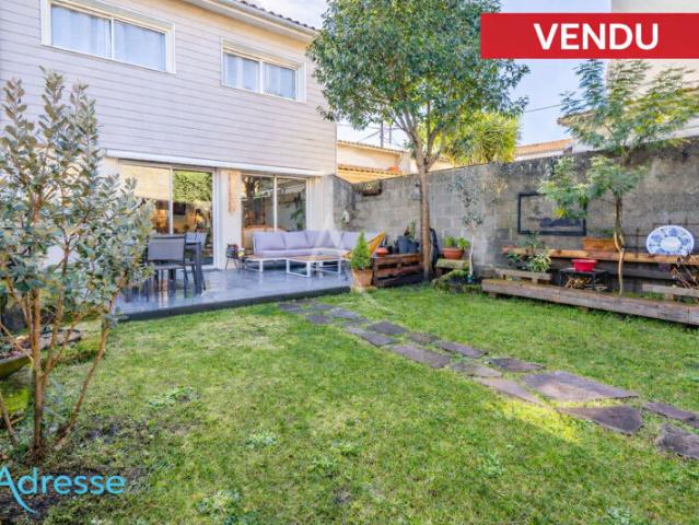TALENCE Belle échoppe de plus de 133 m² avec beau jardin et cave