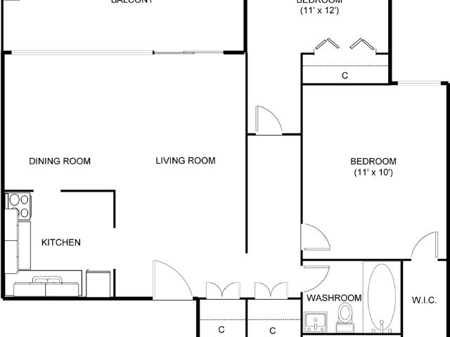 Talia Manor Apartments Apartment 2 Bedroom Apartment for Rent