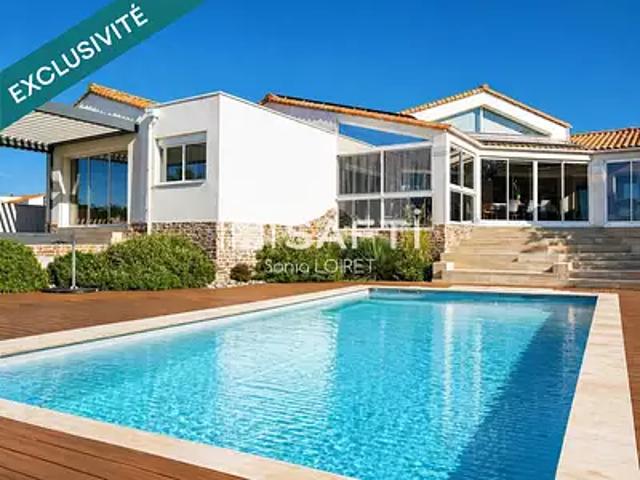 Talmont Saint Hilaire 85440 Achat / Vente maison 7 pièces t7 piscine terrasse
