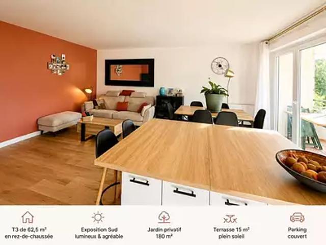 Tarnos 40220 Achat / Vente appartement 3 pièces t3 jardin terrasse
