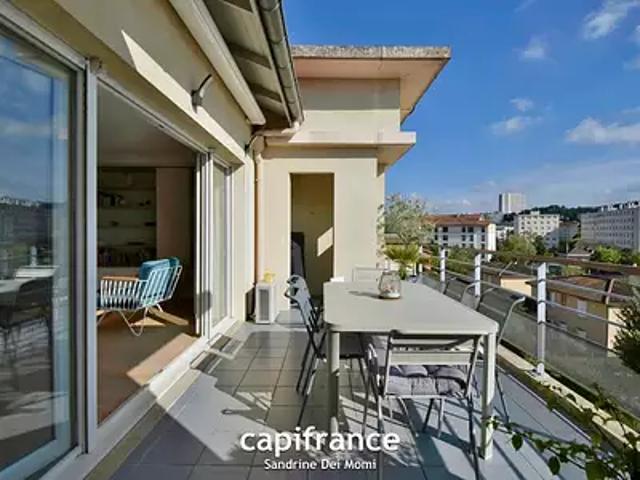 Tassin la Demi Lune 69160 Achat / Vente appartement 4 pièces t4 au dernier étage terrasse
