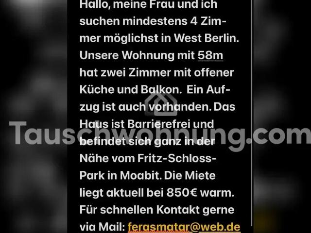 [TAUSCHWOHNUNG] Barrierefrei Wohnung in Moabit
