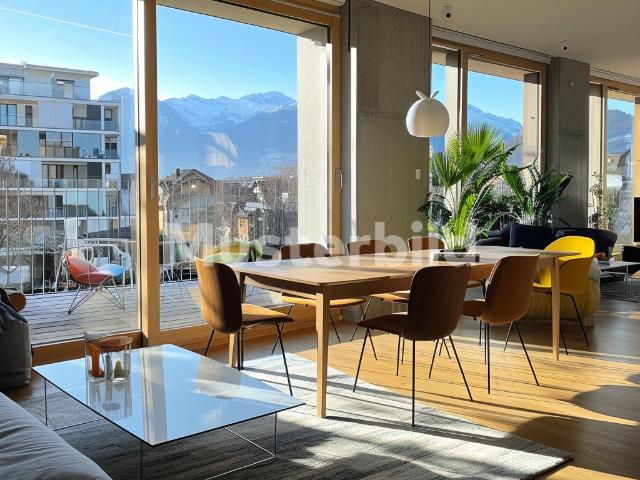 Tauschimmobilie: Moderne 4 Zimmer Wohnung in malerischem Männedorf