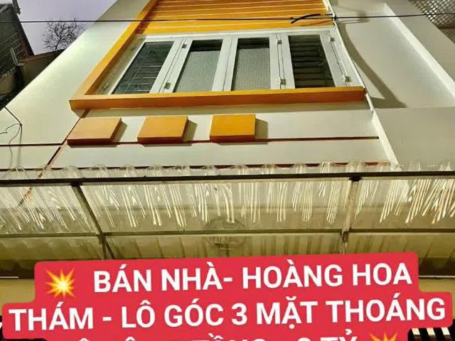 Tây Hồ Hoàng Hoa Thám Ô tô Lô góc 3 mặt thoáng 5 tầng 8 tỷ