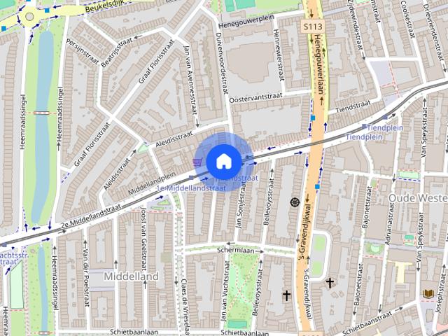 Te huur: Appartement 1e Middellandstraat 108 A 02 in Rotterdam
