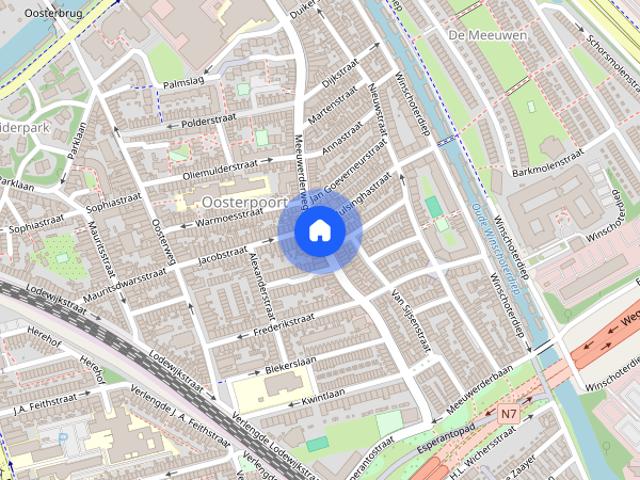 Te huur: Kamer Meeuwerderweg 107 1 in Groningen