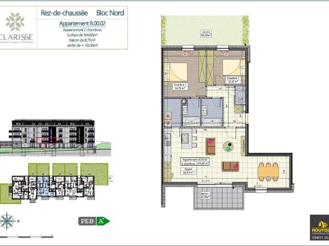 te koop Appartement Aarlen