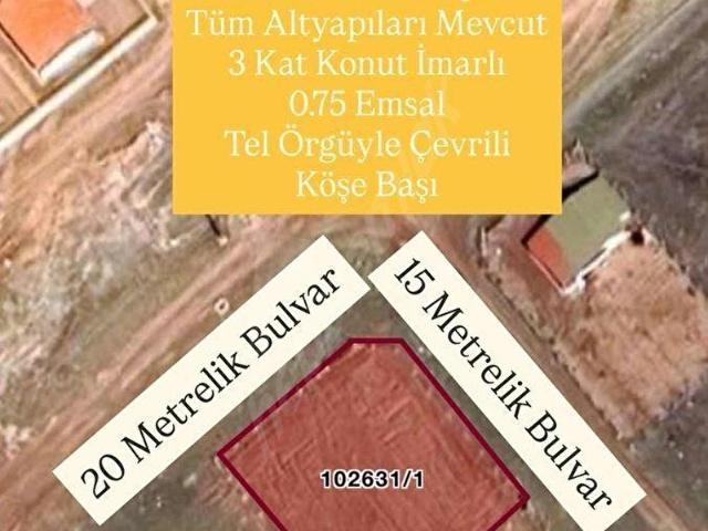 TEMELLİ GAZİ'DE 800m2 TEK TAPU MÜKEMMEL KONUM'DA İMARLI ARSA