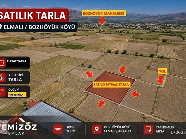 TEMİZÖZ EMLAKTAN 1970m2 SATILIK TARLA
