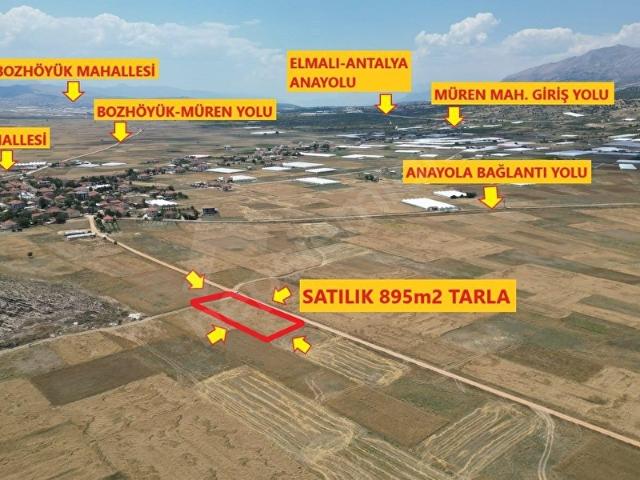 TEMİZÖZ EMLAKTAN SATILIK ARSA NİTELİĞİNDE 895m2 TARLA