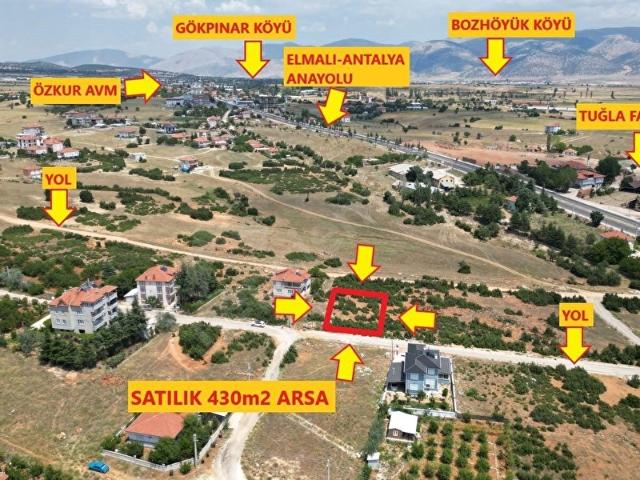 TEMİZÖZ EMLAKTAN SATILIK YOLA SIFIR 430m2 ARSA