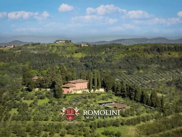 Tenuta Con Villa Storica E Vigneti Biologici In Vendita Nel. 2604m² Montespertoli