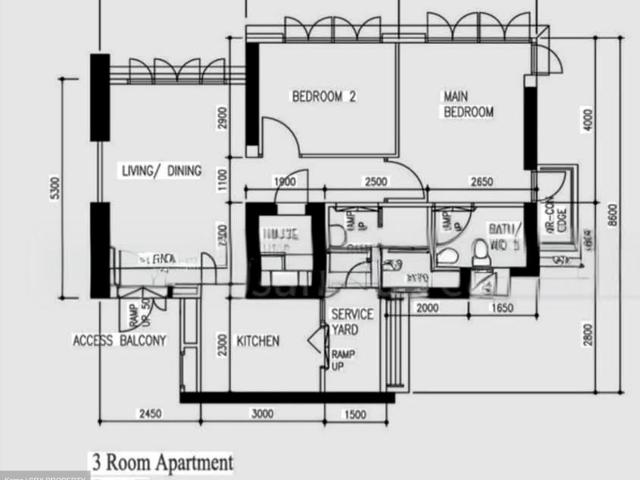 Teban Vista Jurong East, HDB 3 Rooms
