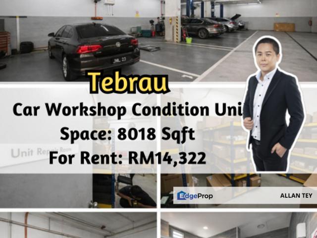 Tebrau, Jalan Harmonium, Johor Jaya, Taman Gaya, Austin, Car Workshop Condition Unit for Rent at Aeon Tebrau