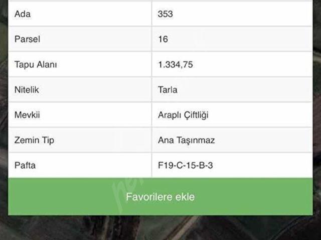 TEK TAPU MÜSTAKİ ETRAFI ÇEVRİLİ SUY KUYULU ARSA