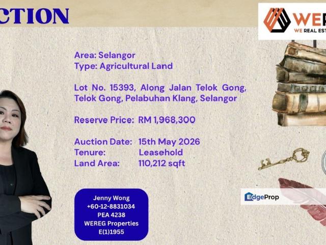 Telok Gong, Pelabuhan Klang, Selangor, Malaysia_Agricultural Land FOR AUCTION