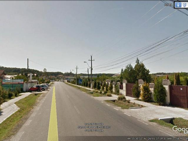 Teren 1900 mp. Corbeanca, central la sosea Unirii