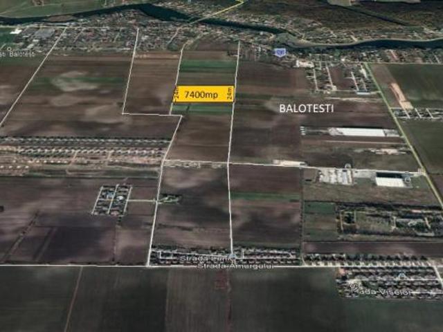 Teren vanzare Balotesti str Amurgului cu Fabricii 7400 mp