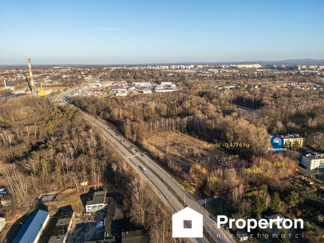 Teren inwestycyjny 0,48 ha Tarnów, MPZP, dostęp asfalt