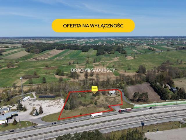 Teren inwestycyjny przy S8 z bezpośrednim zjazdem, 9459 m²