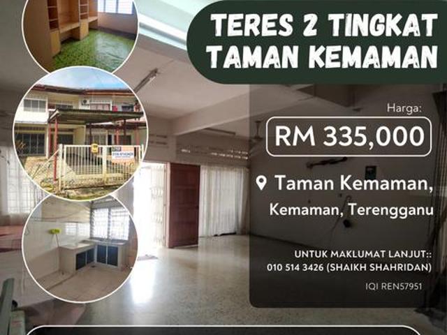 Teres 2 Tingkat Taman Kemaman NonBumi Lot