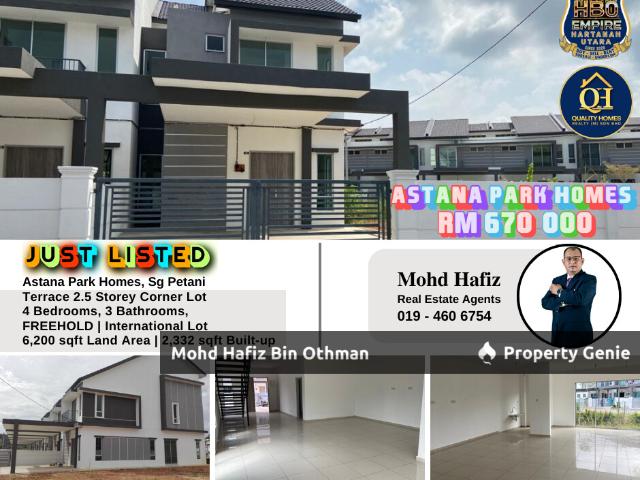 Teres 2.5 Tingkat Corner Lot @ Astana Park Homes Sg Petani Kedah