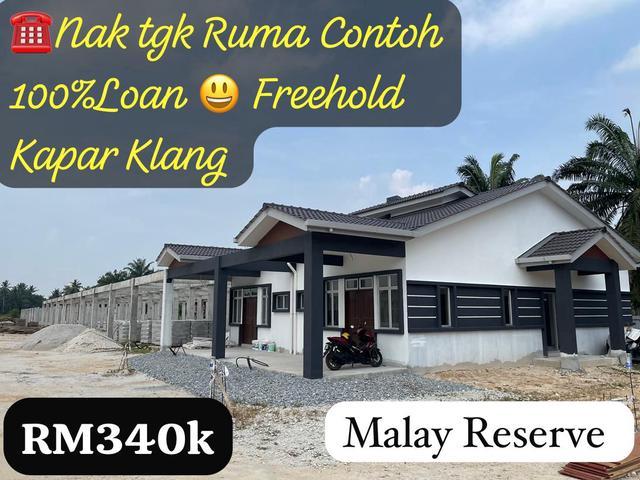Teres Setingkat Kapar Klang Tepi Masjid RM0 Deposit 100 Full Loan