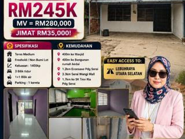 Teres Setingkat Taman Mahsuri Padang Serai