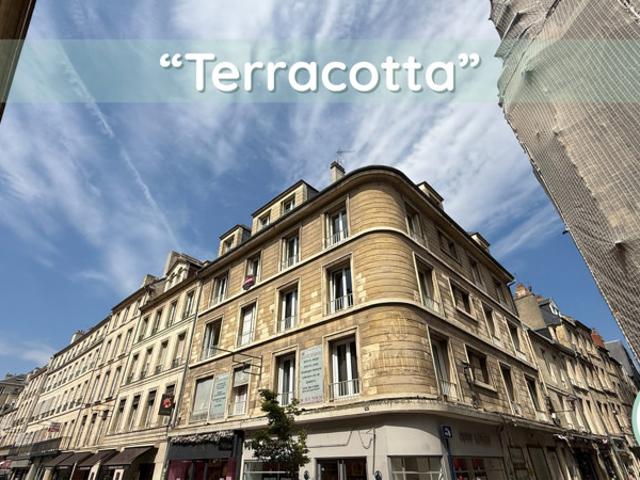 'Terracotta' T2 meublé à Caen