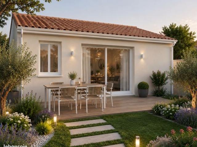 Terrain + Maison T3 à Ferrals les Corbières 11200 – Plain pied 2 chambres avec garage, proche de Narbonne